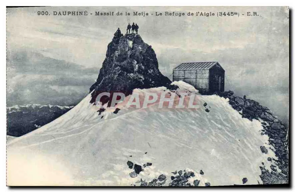Dauphiné - Massif de la Metje - Der Aigle-Refuge (3445m) - E.R. - Vorderseite