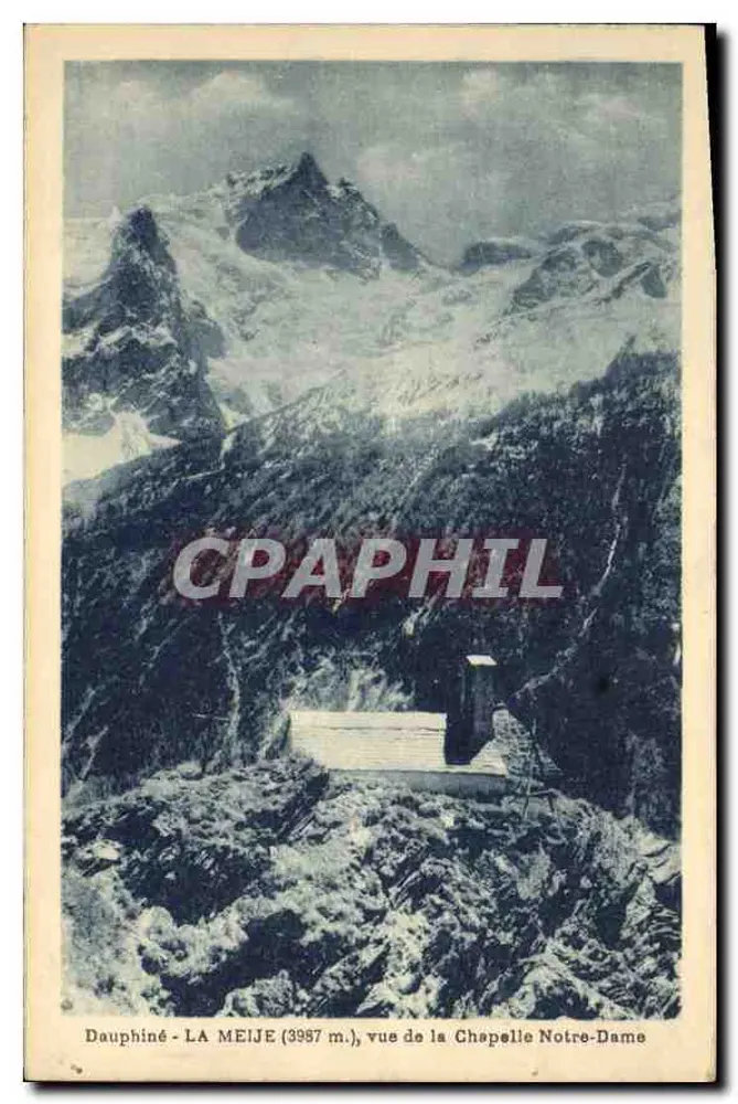 Dauphiné - LA MEIJE (3997 m.), Ansicht der Kapelle Notre-Dame — A. Mollaret, Grenoble - Vorderseite