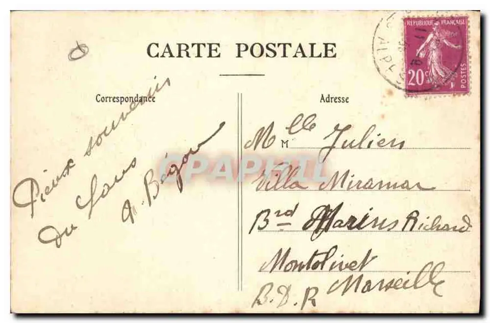 Notre-Dame du Laus (Hautes-Alpes) — Szene der Buße — Verlag: Hautes-Alpes, Nr. 25 - Rückseite