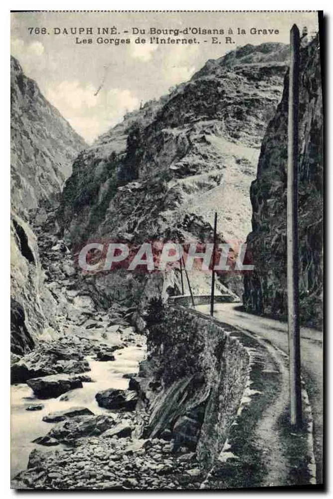 Die Gorges de l’Infernét — Von Bourg-d'Oisans nach la Grave — E. R. - Vorderseite