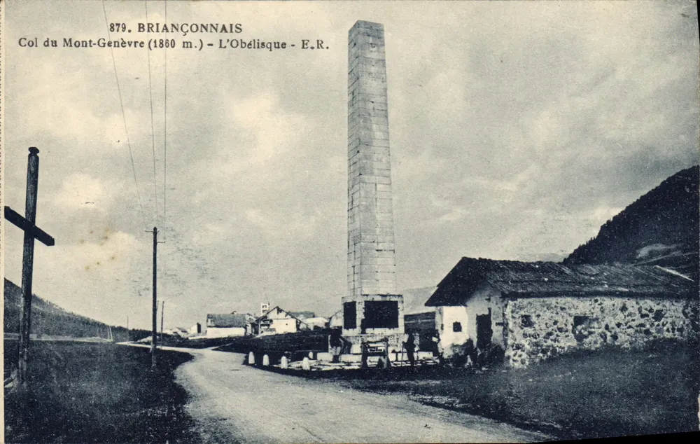 Col do Mont-Genève (1860 m.) — O Obélisco — E.R. — Série 879, BRIANÇONNAIS - Frente