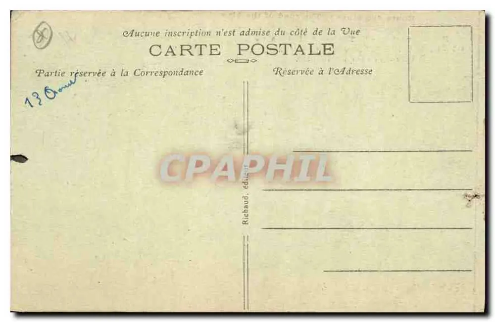 GUILLESTRE — Vue générale (altitude 1000 m.) — Éditeur : Richaud, n° 437 - Rückseite