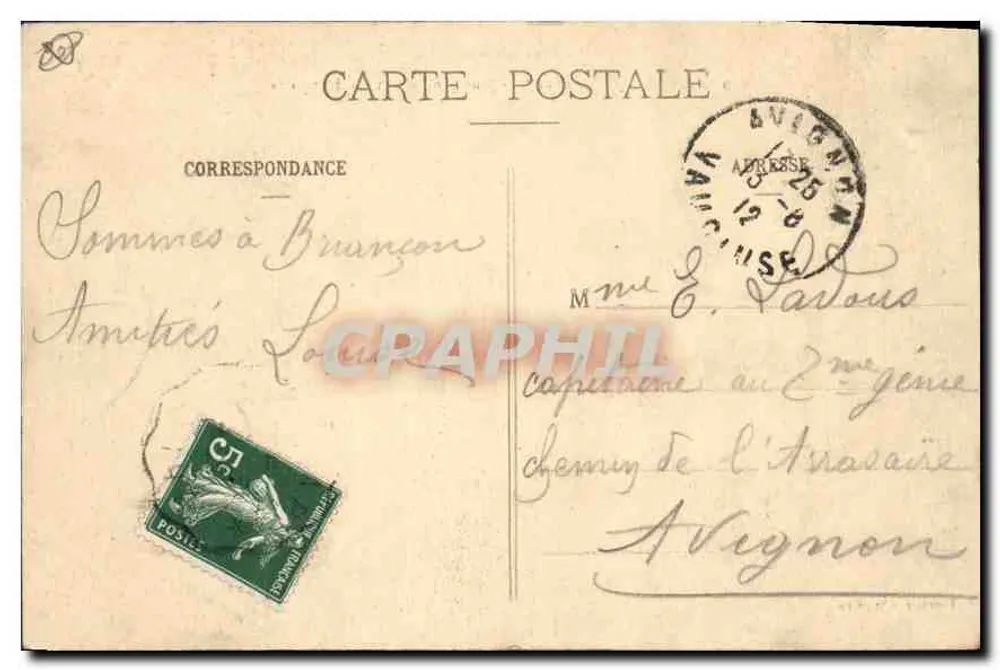 Briançon (1321 m) — Visão geral e os Muros — Pometter, Editores, Genebra - Verso