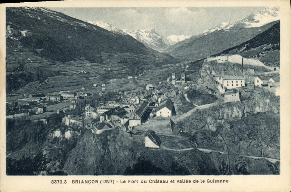 Briançon (1327) - Ansicht des Forts du Château und Tal von Le Gulsanne — A. Hourlier, Rue Génissieu, Grenoble - Vorderseite
