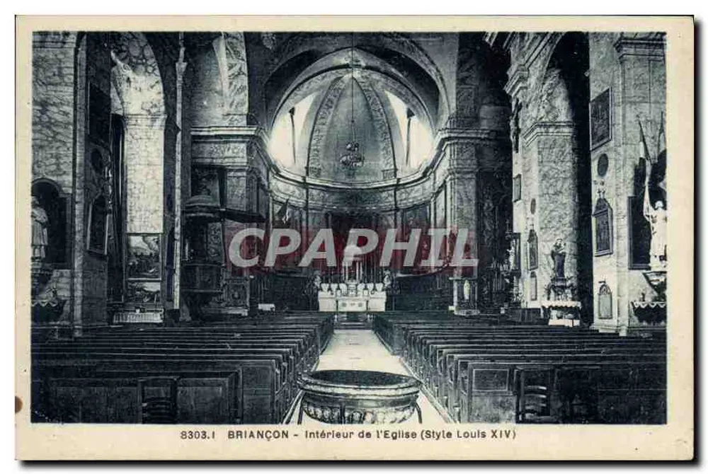 BRIANÇON - Interior da Igreja (Estilo Luís XIV) - Frente