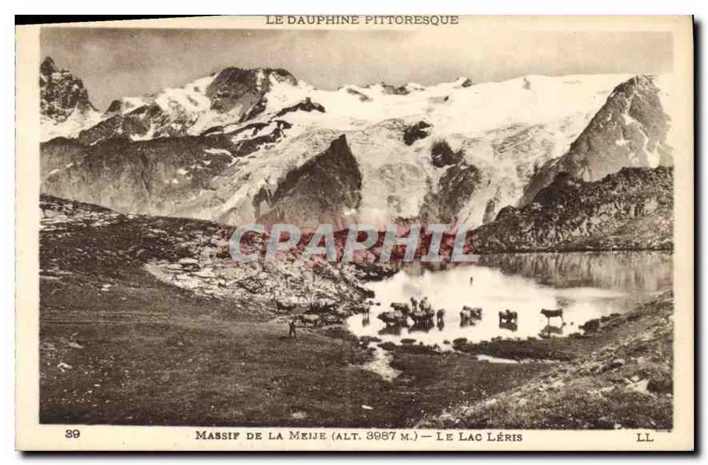 Massif de la Meije (Höhe 3987 m.) — See Léris — Verlag LL - Vorderseite