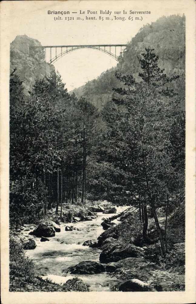 Briancón — De brug Baldy over de Serverette — Uitgever L. Cétiou, La Salle-les-Alpes - Voorkant