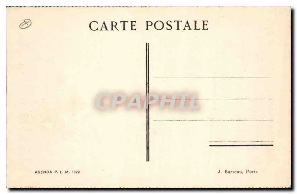 Briançon — Hotel Terminus P. L. M. — Agenda P. L. M. 1929 - Verso