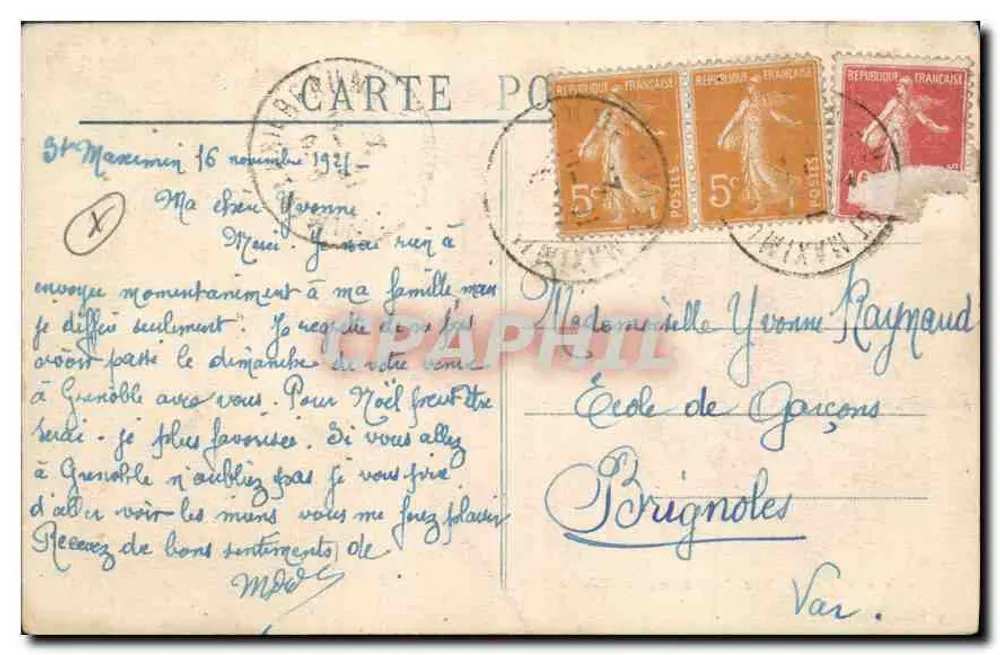 De Alpen — Pic des Etages (3564 m.) — V. Fournier, Gap, n°6 - Achterkant
