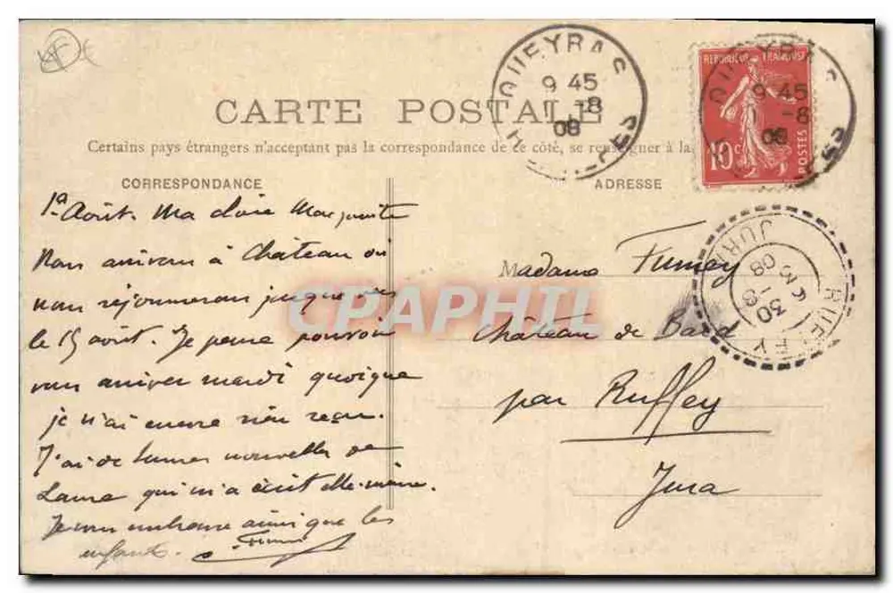 Queyras - Nova Vista da Combe — Coleção Jean e Peyrots, Gap, n°161 - Verso