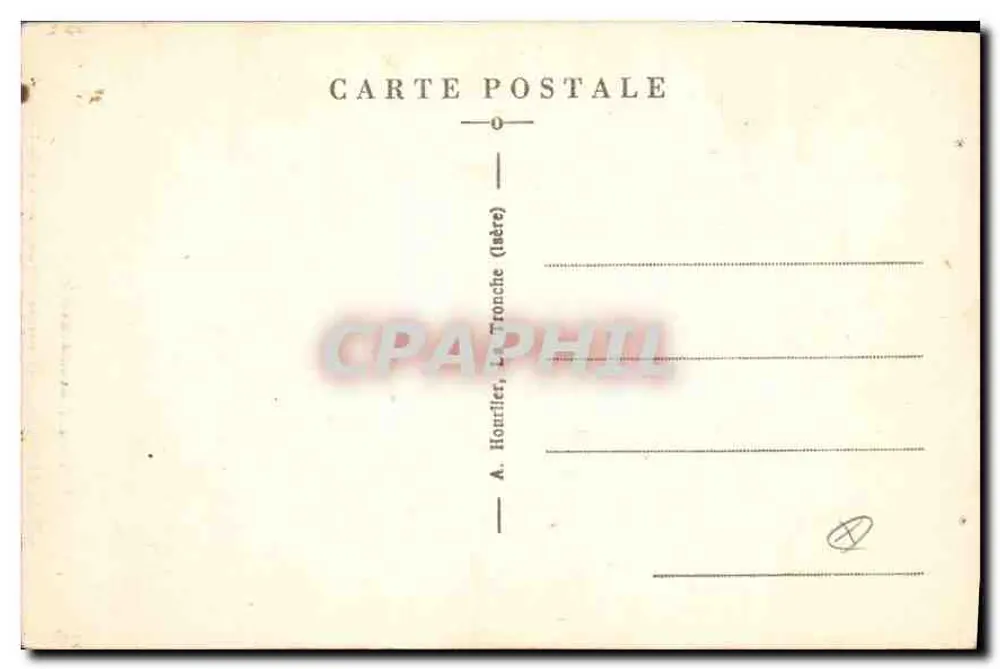 Briancón — La Grande Chaussée und Fort du Château — A. Houllier, La Tronche (Isère) - Rückseite