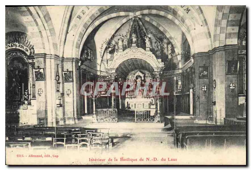 Binnenkant van de Basiliek van Onze Lieve Vrouwe van Laus — Duitse uitgever, Gap — n° 1014 - Voorkant