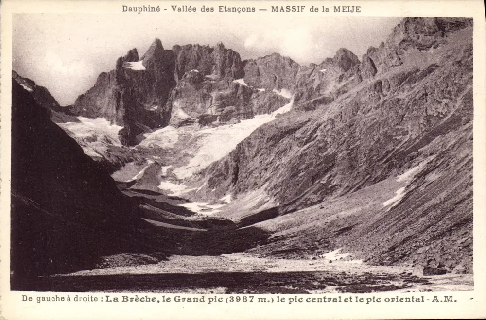 Dauphiné - Tal der Etançons — MASSIF der MEIJE — A.M. - Vorderseite
