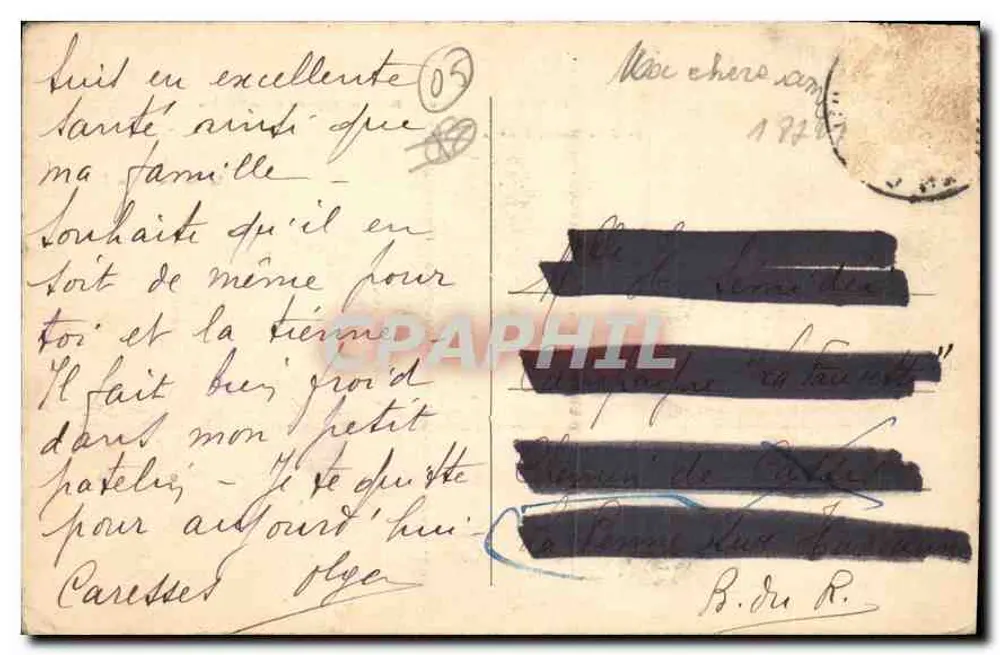Arredores de Briançon — LA VALLOUISE — O Glaciar Branco — Editor N. C. — N° 29 - Verso