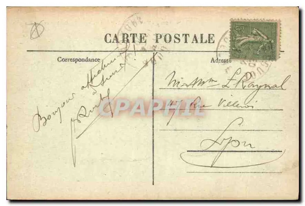 VALS les BAINS (Ardèche) — Das Casino und die Gärten — Verlag M.B. - Le Puy - Rückseite