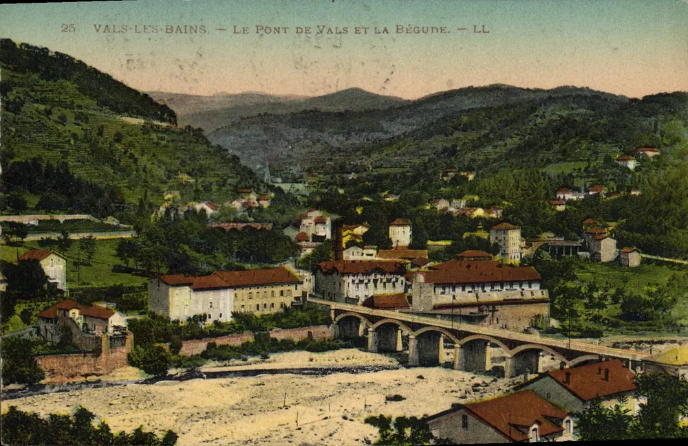 Vals-les-Bains — Die Brücke von Vals und die Bégude — LL - Vorderseite