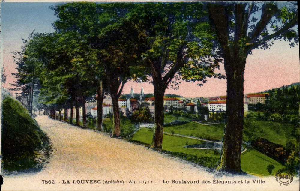 La Louvesc (Ardèche) — Der Boulevard der Eleganten und die Stadt — Éditions M. B. Epuy - Vorderseite
