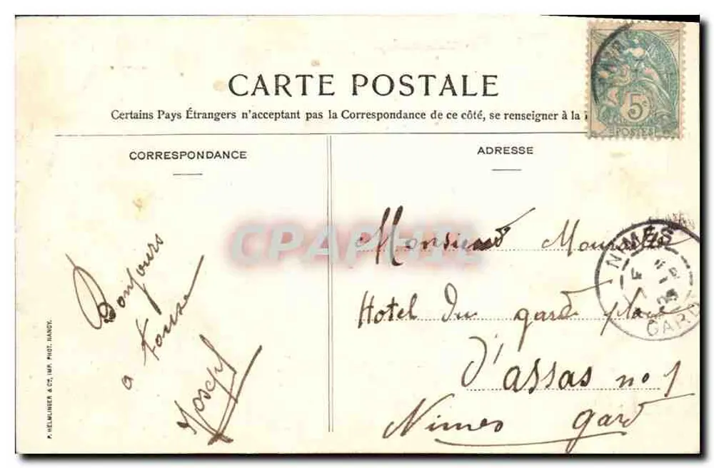 Tarascon — O Ponte Suspensa sobre o Ródano — Granier e Pilon, Nîmes - Verso