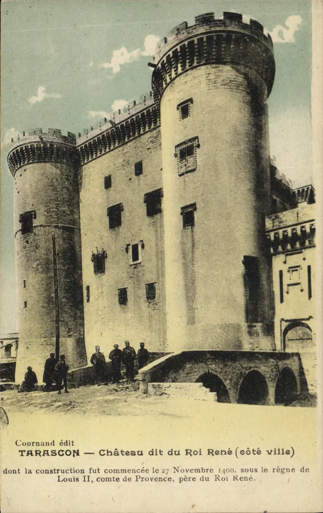 Tarascon — Schloss genannt König Renés (Stadtseite) — Cournand edit - Vorderseite