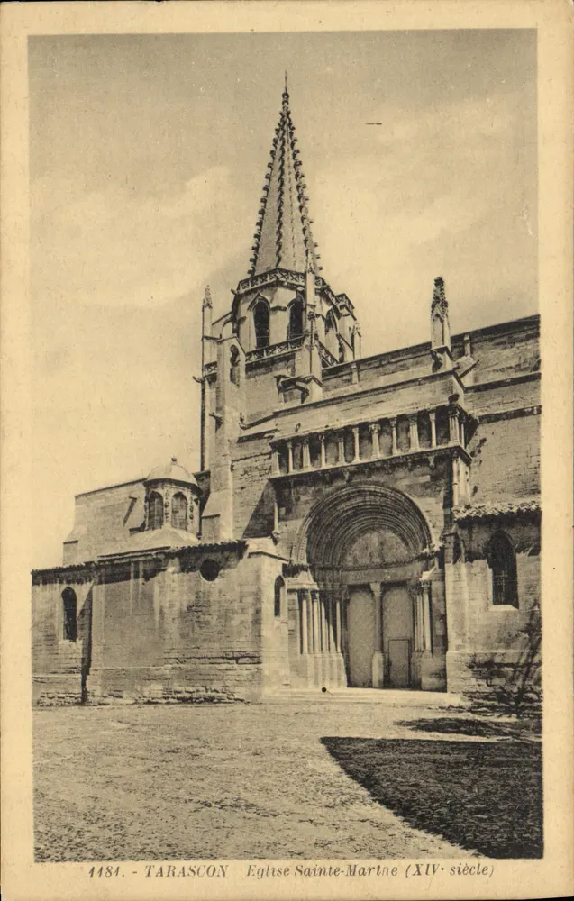 Tarascon - Igreja de Santa Martina (século XIV) — Édition La Cigogne, Marselha - Frente