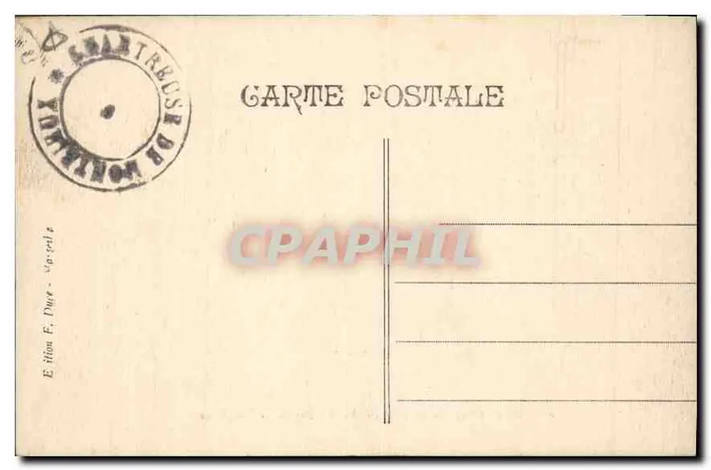 Chartreuse de Montrieux — Façade de l'hôtellerie — Édition F. Duez - Verso