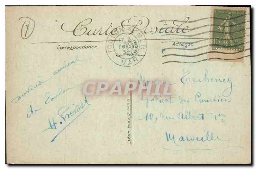 Toulon — Place de la Liberté — Selecta 71 - Verso