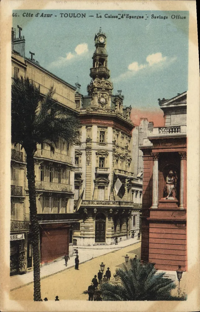 Toulon — Die Sparkasse — Sparkasse — Marokkanische Gesellschaft - Vorderseite