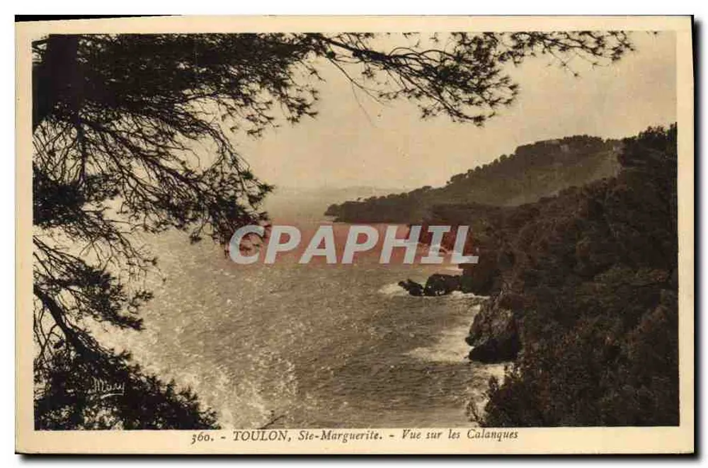 TOULON, Ste-Marguerite — Vista das Calanques — Edição Léon Brotier, n° 360 - Frente