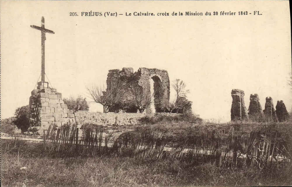 Fréjus (Var) — Das Calvary, Kreuz der Mission vom 20. Februar 1842 — FL. Nr. 205 - Vorderseite