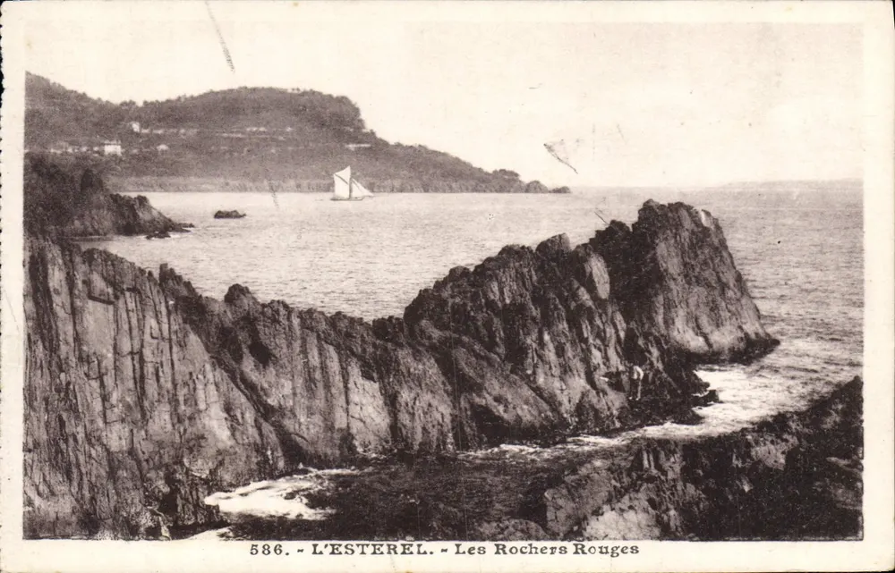 L'ESTEREL - Os Rochos Vermelhos — J. GILLETTE e Cia, Nice, n° 586 - Frente