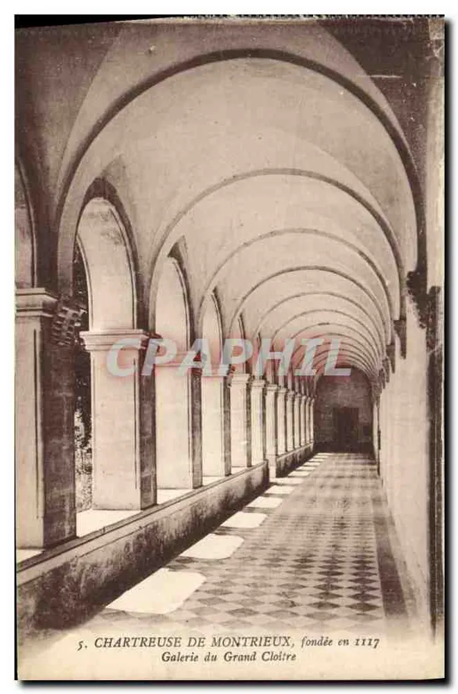 Chartreuse de Montrieux — Galerie des Großen Cloisters — gegründet 1117 - Vorderseite