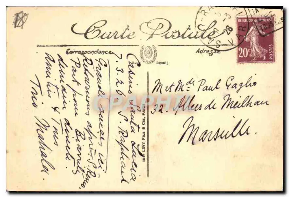 Saint-Raphaël — Boulevard Félix-Martin und die Bains — LL, n°55 - Rückseite