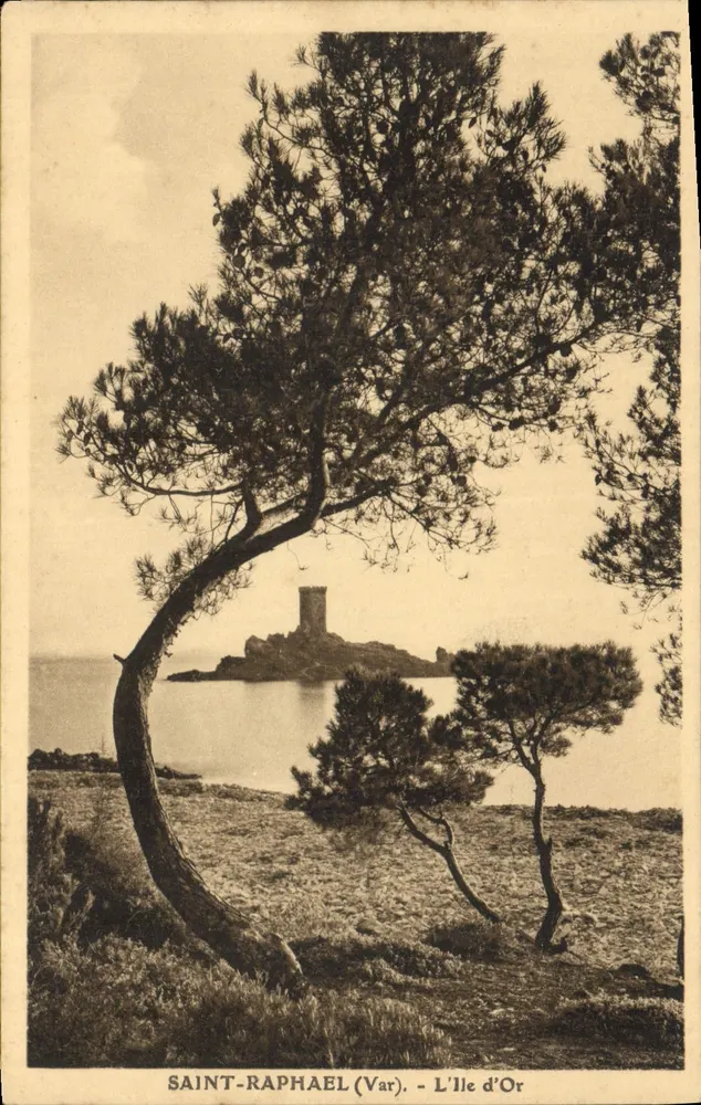 Saint-Raphaël (Var) — L'Île d'Or — Ed. Stehelin, fot. St-Raphaël - Frente