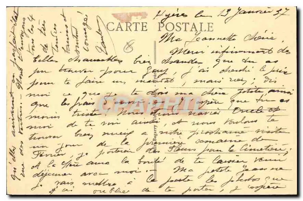 Hyères-les-Palmiers — Kapelle von N.-D. de Consolation — veröffentlicht von RENE - Rückseite