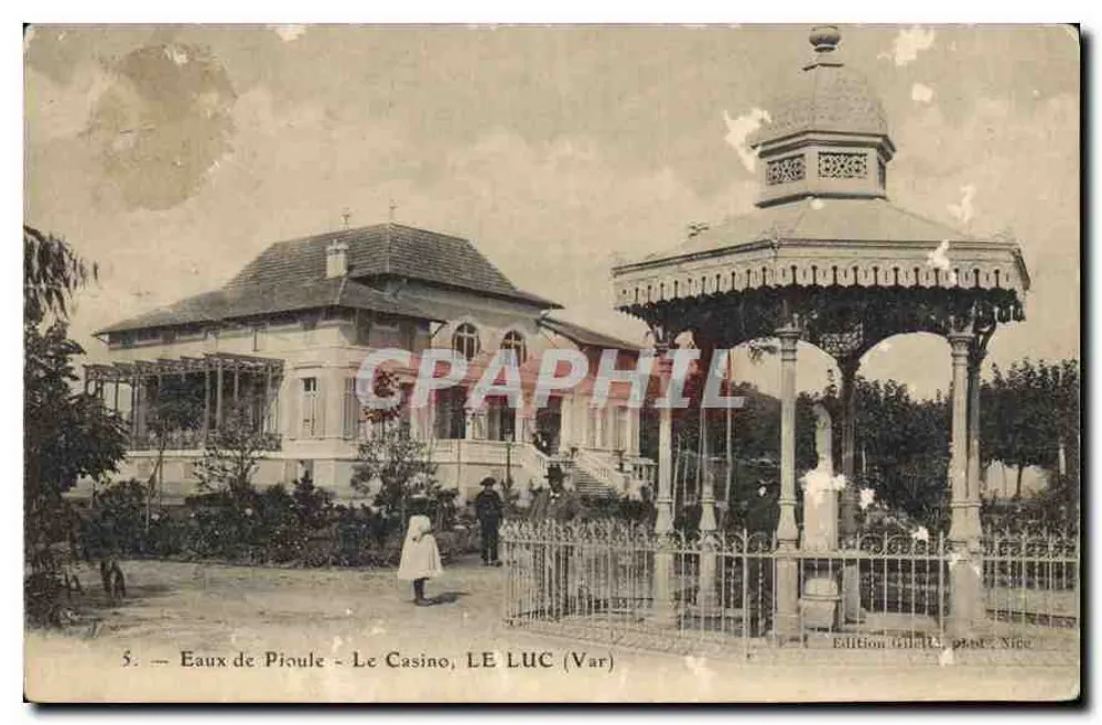 Eaux de Pioule - O Casino, LE LUC (Var) — Edição Béatrice, Nice — n°5 - Frente