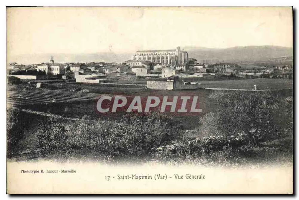 Saint-Maximin (Var) — Vista Geral — Fototipia R. Lacour - Marseille, n°17 - Frente