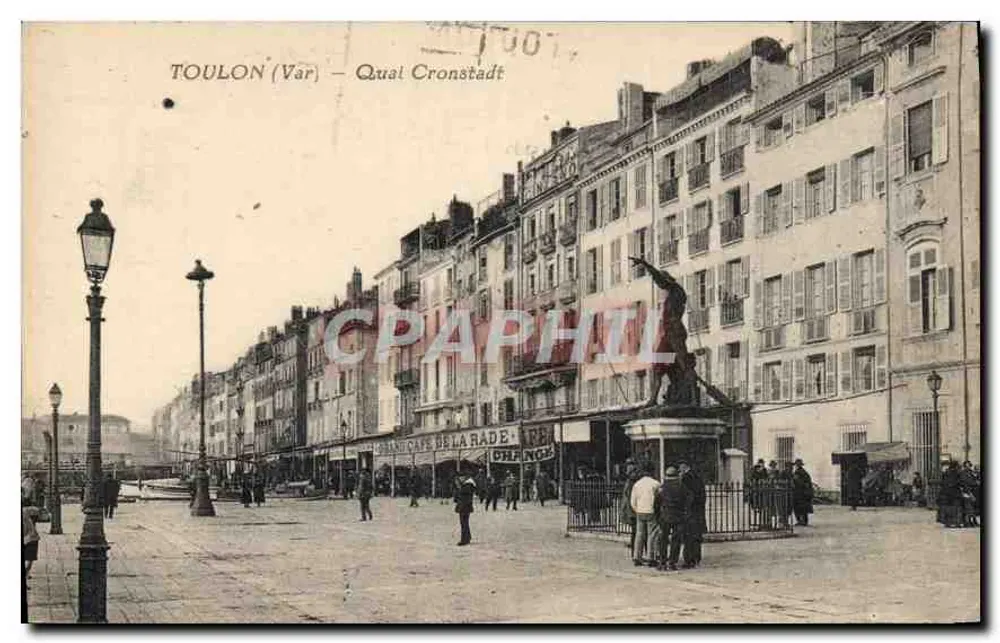 Toulon (Var) — Darsena Cronstadt — Grande Caffetteria della Rada - Recto