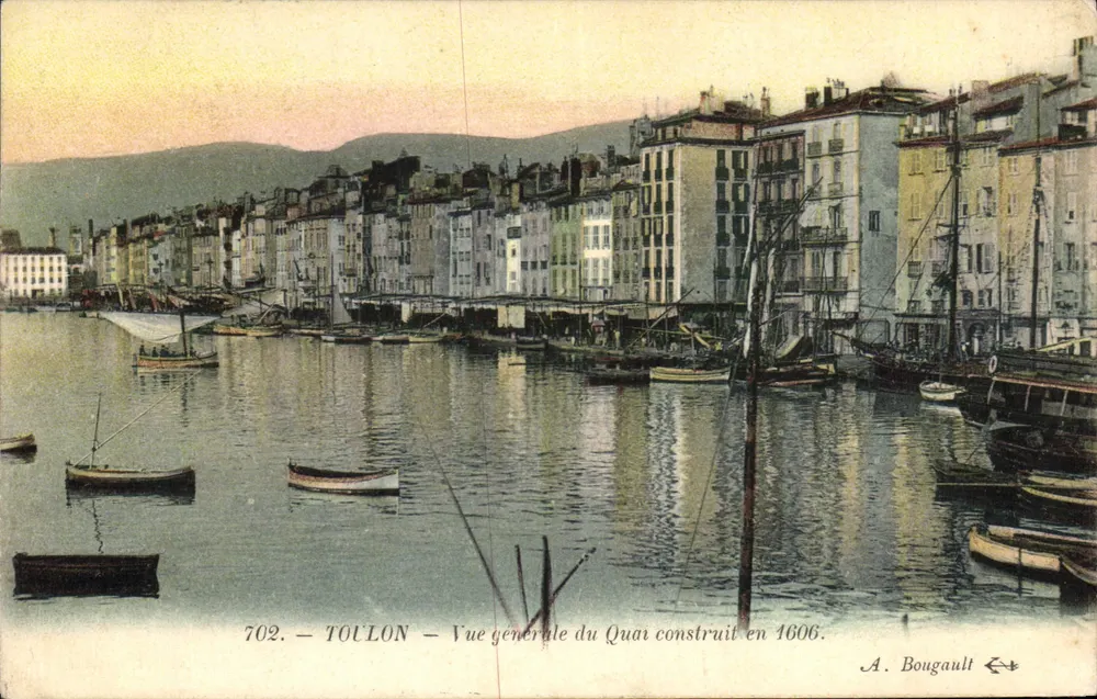 Toulon — Allgemeine Ansicht des Kai, gebaut 1606 — A. Bougault n°702 - Vorderseite