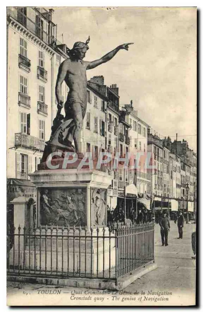 Toulon — Quai Cronstadt — Der Genius der Navigation - Vorderseite