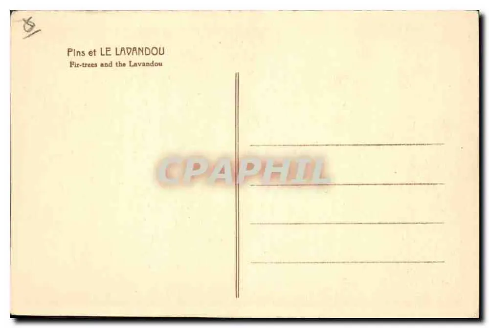 Pins e LE LAVANDOU — Editor não visível — Número de série não visível - Verso