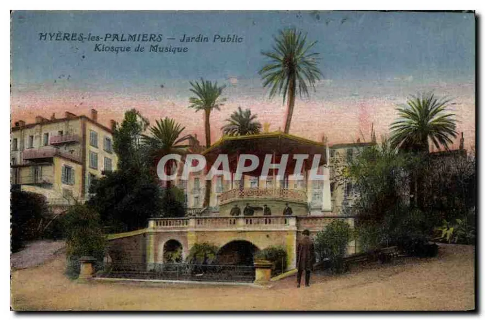 Hyères-les-Palmiers — Öffentlicher Garten — Musikkiosk - Vorderseite