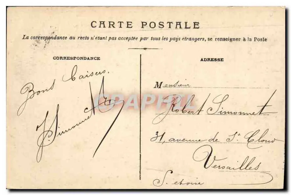 Auxerre — 4. Linienregiment — Gebäude des 3. Bataillons — Verlag Nordmann Auxerre - Rückseite