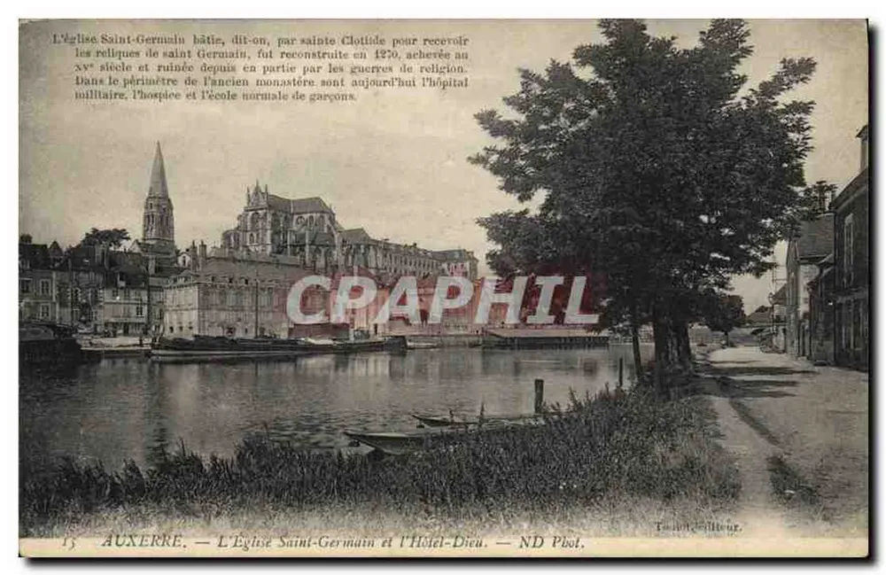 Auxerre — Kirche Saint-Germain und Hôtel-Dieu — T. Poulain - Vorderseite