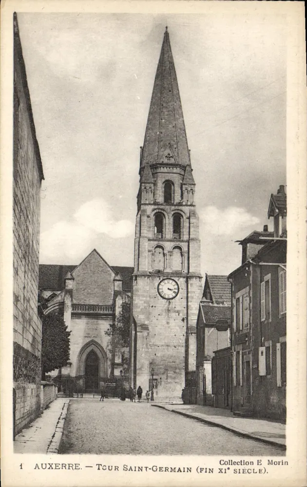 Auxerre — Torre Saint-Germain (fim do século XI) — Coleção E. Morin - Frente