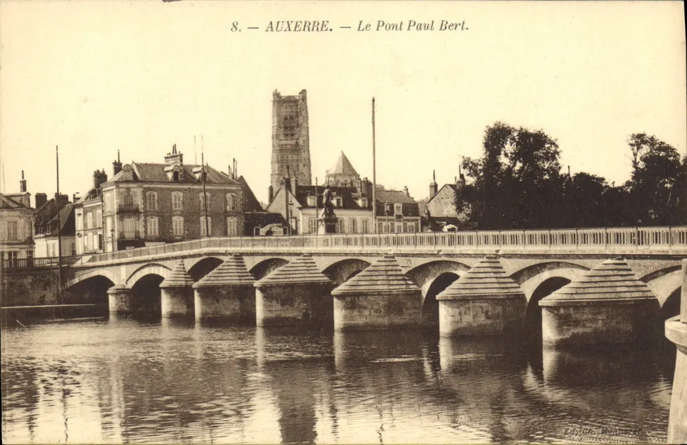Auxerre — O Ponte Paul Bert — ed. J. Maudret - Frente
