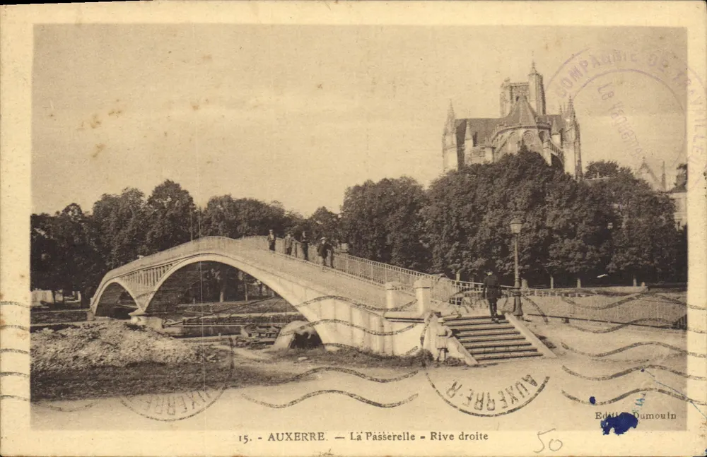 Auxerre — A Ponte — Riva direita — Editor Dumoulin - Frente