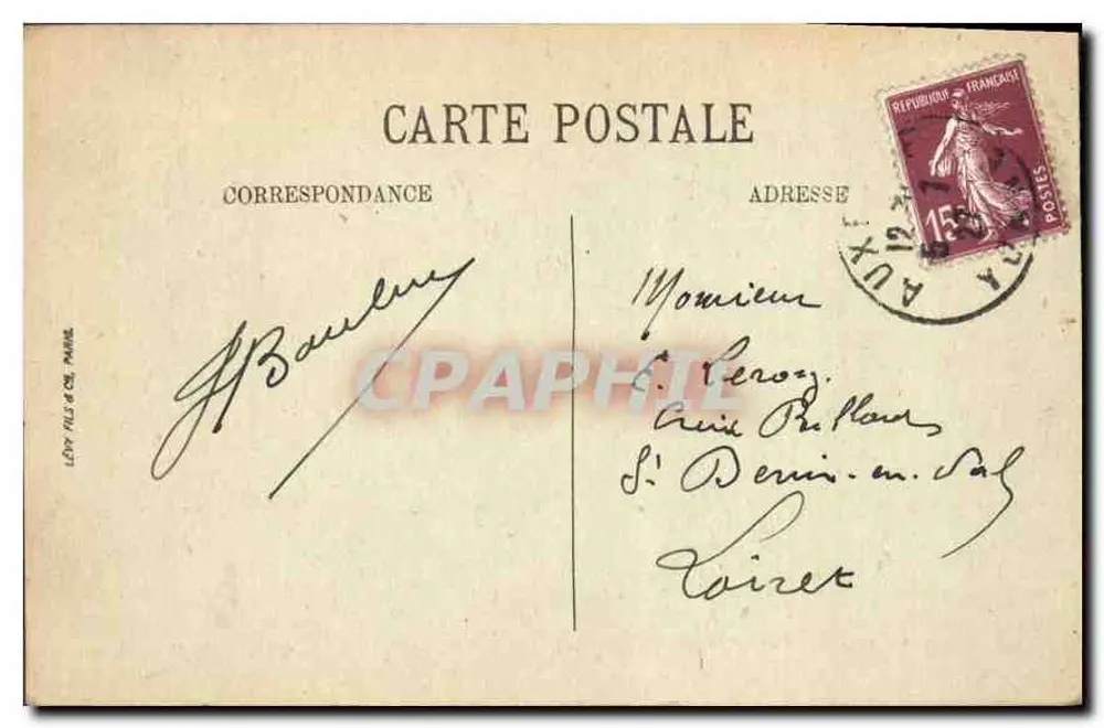 Auxerre — O Ponte do Caminho de Ferro — Edição N.G. Selecta - Verso