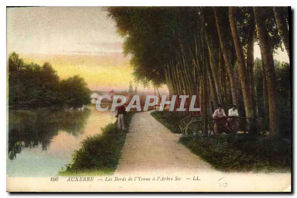Auxerre — Die Ufer der Yonne bei l'Arbre Sec — LL. Nr. 106 - Vorderseite