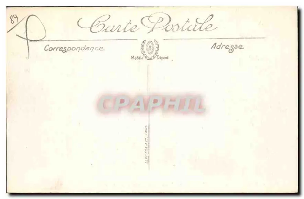 Auxerre — Die Kathedrale vom Belvédère aus gesehen — Manifacier — N.G. - Rückseite