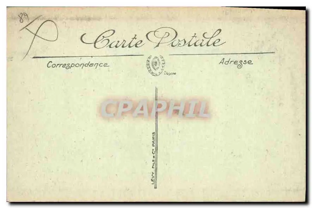 Auxerre — L'Église Saint-Germain vom Pont Paul-Bert aus gesehen — LL, n°85 - Rückseite